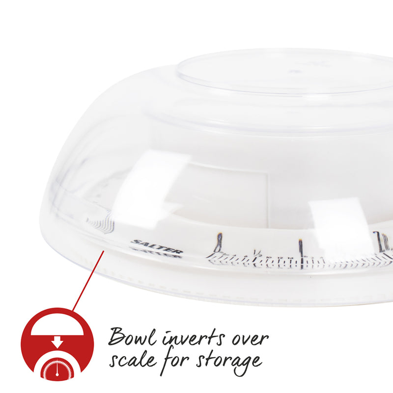 Salter 811 WHWHDREU12 Mechanical Bowl Kitchen Scale white