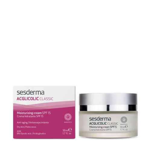 Sesderma ACGLICOLIC CLASSIC Moisturizing cream SPF15, 50 ml + gift mini Sesderma product
