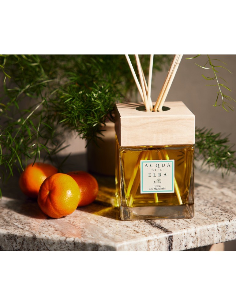 ACQUA DELL’ELBA namų kvapas su lazdelėmis „Casa dei Mandarini“ 200 ml.