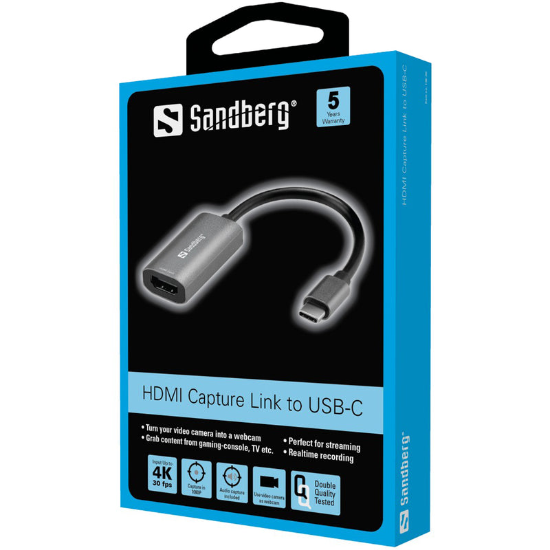 Sandberg 136-36 HDMI Capture Link to USB-C