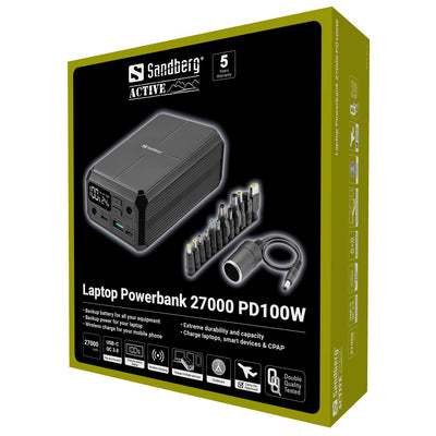 Sandberg 421-13 Laptop Powerbank 27000 PD100W
