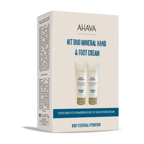 AHAVA RINKINYS: MINERALINIS RANKŲ KREMAS IR PĖDŲ KREMAS (2 × 100 ML)