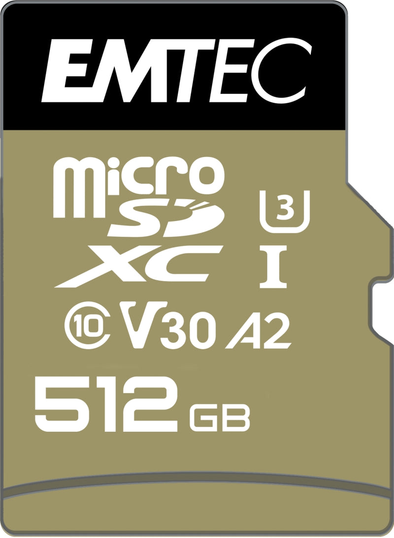 Emtec mSD 512GB UHS-I U3 V30 SpeedIN Pro