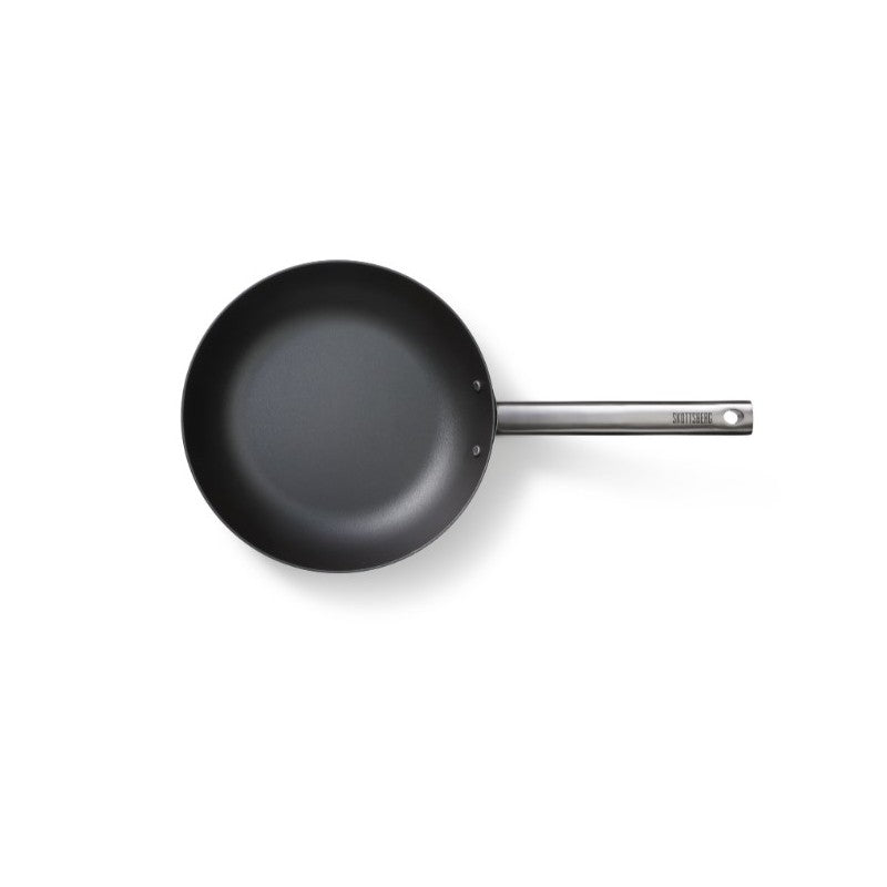 Сковорода WOK из углеродистой стали Skottsberg 24/28см: Размер сковороды - 28см