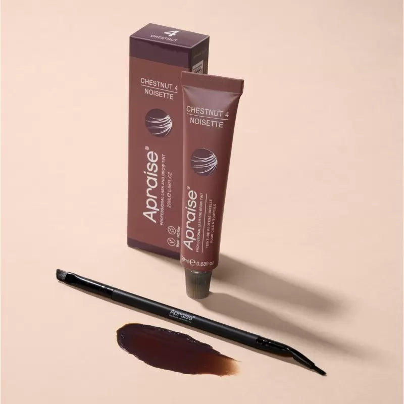 Appraise Eyelash and Eyebrow Tint PPD FREE Chestnut OS555805, No. 4, chestnut color, 20 ml