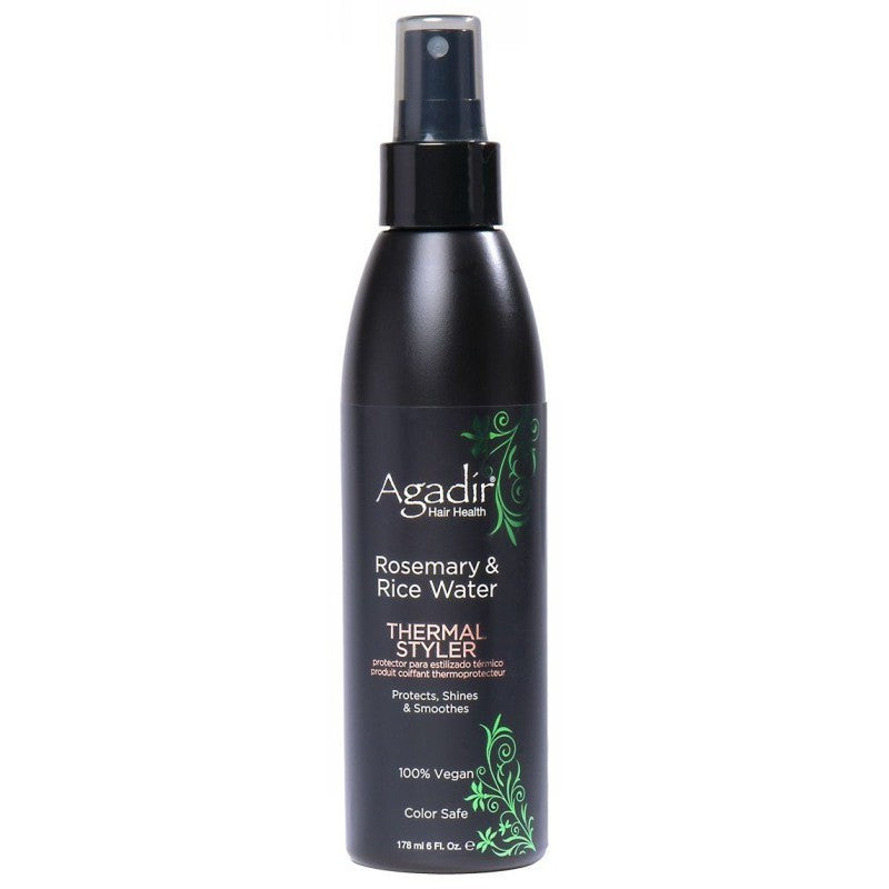 Apsauga nuo karščio plaukams Agadir Rosemary & Rice Water Thermal Styler AGD8030, 178 ml