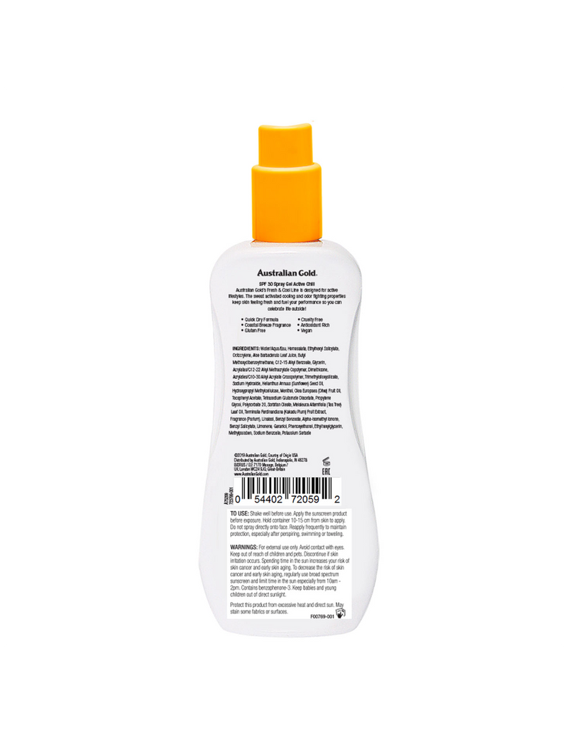 Australian Gold SPF30 Active cooling protective milk from the sun 237ml
