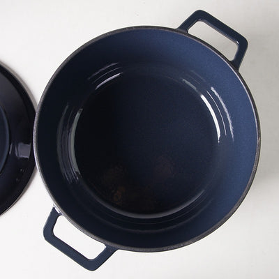 Apvalus emaliuotas ketaus puodas Zyle ZY020DGKI, pilkas, Ø 27 cm, 6 l