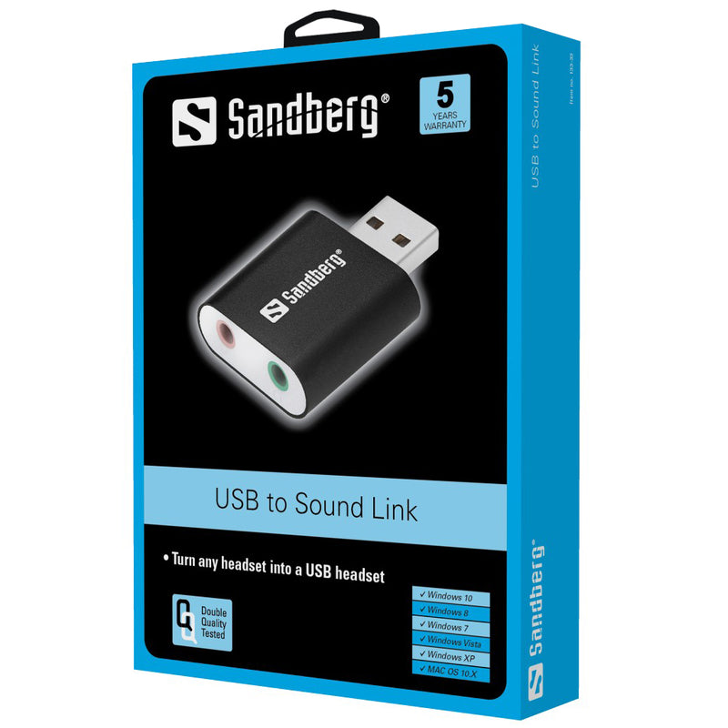 Sandberg 133-33 USB для подключения звука
