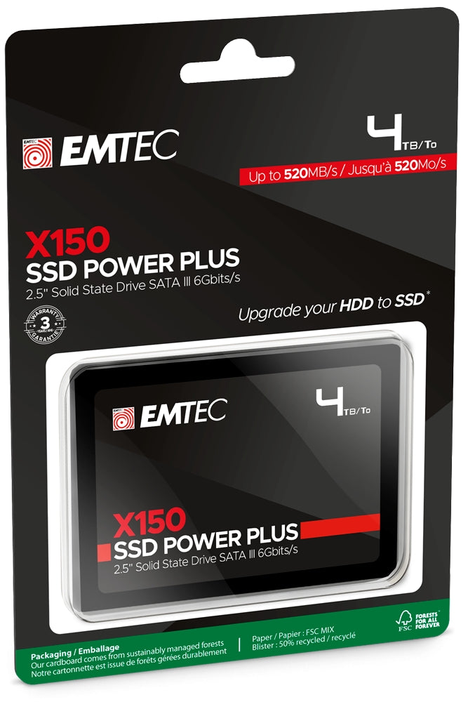 Emtec SSD 2.5 Sata X150 4000GB Power Plus