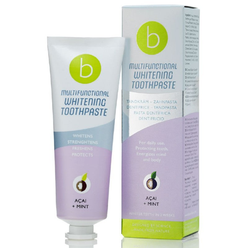 Balinamoji dantų pasta BeConfident Multifunctional Whitening Toothpaste Acai + Mint BEC141098, acai uogų ir mėtos skonio, 75 ml