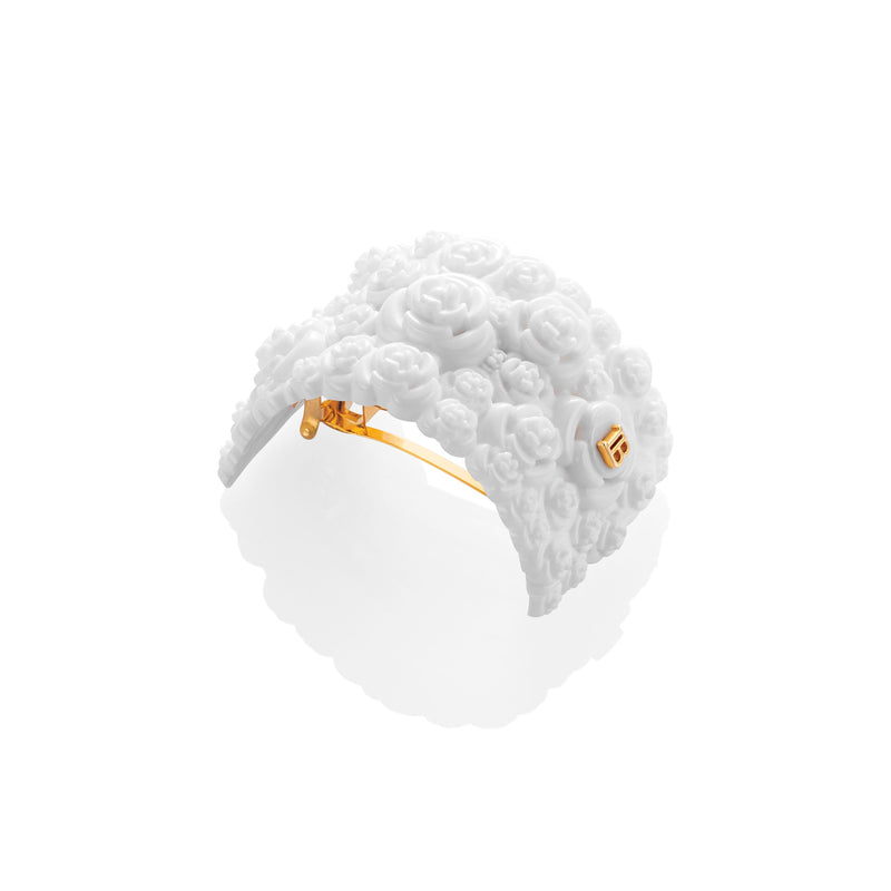 BALMAIN HAIR 3D gėlių formos plaukų segtukas / 3D FLORAL PONYTAIL CLIP +DOVANA BALMAIN PLAUKŲ DULKSNA 50 ML