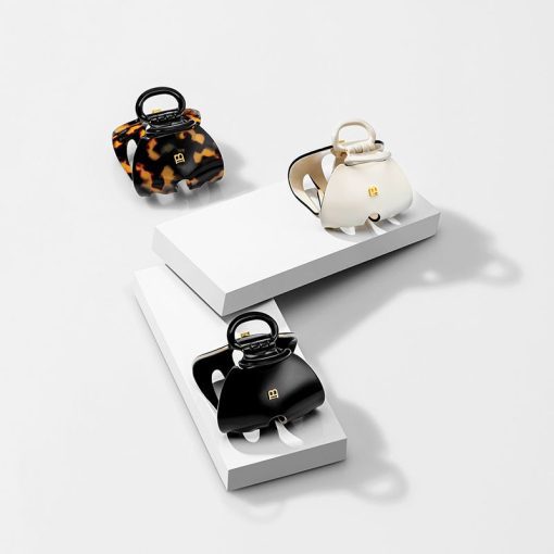 Заколка для волос BALMAIN HAIR белый/черный / Pince à Cheveux Imperiale White/Black 