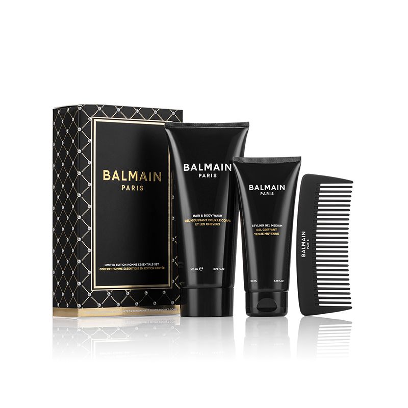BALMAIN HAIR set / Limited Edition Homme Essentials Set + gift 85 eur Balmain bag