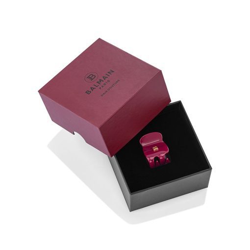 BALMAIN HAIR Заколка для волос Velvet Burgundy XS / Pince à Cheveux Velvet Burgundy XS