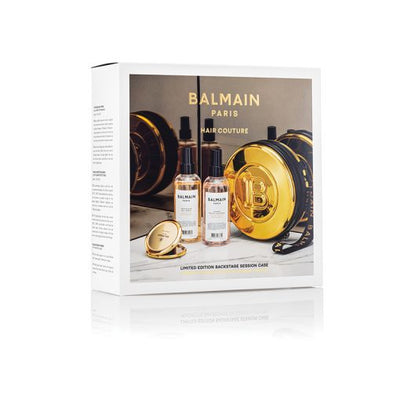 BALMAIN HAIR rinkinys / Golden Backstage Session Case +DOVANA BALMAIN PLAUKŲ DULKSNA 50 ML