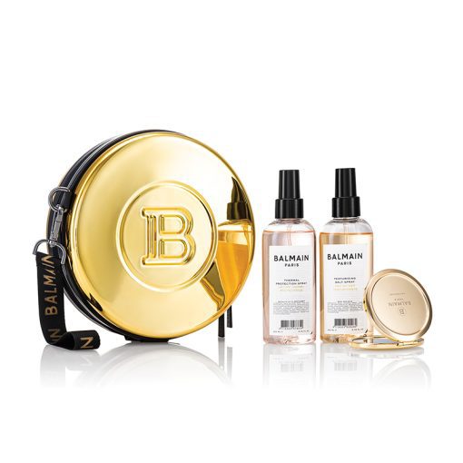 BALMAIN HAIR rinkinys / Golden Backstage Session Case +DOVANA BALMAIN PLAUKŲ DULKSNA 50 ML