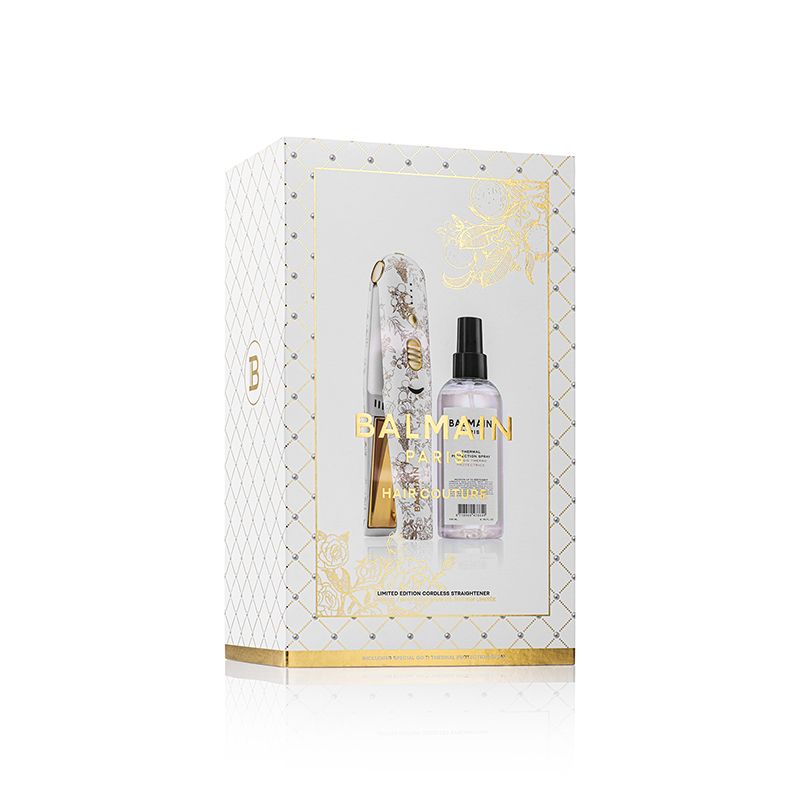 BALMAIN HAIR limituoto leidimo belaidis plaukų tiesintuvas / Limited Edition Cordless Straightener SS24 +DOVANA BALMAIN PLAUKŲ DULKSNA 50 ML