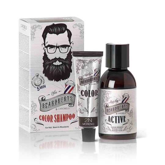 Beardburys 2N juodos spalvos laikinas plaukų tonavimo šampūnas