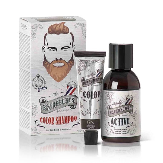 Beardburys 5N šviesiai rudos spalvos laikinas plaukų tonavimo šampūnas