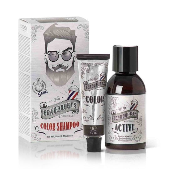 Beardburys 9G pilkos spalvos laikinas plaukų tonavimo šampūnas