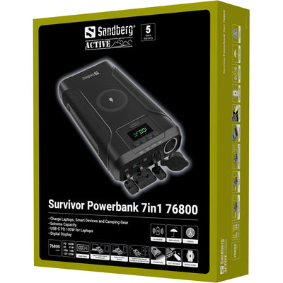 Sandberg 421-15 Survivor Powerbank 7in1 76800