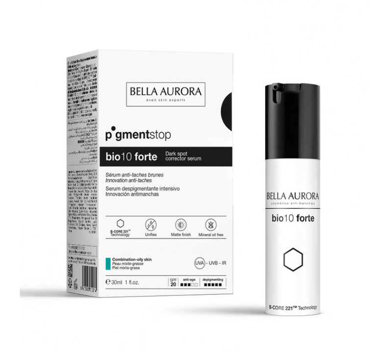 Bella Aurora Bio10 Forte Anti-Dark Spot Serum Сыворотка для лица против пигментации для смешанной кожи 30мл