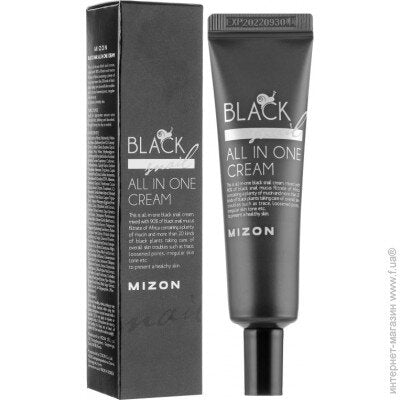 Multifunctional face cream Mizon Black Snail All in One Cream with black snail extract, 35 ml