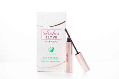 Eyelash strengthening mascara with green tea and cactus extracts "Lashes2Love" INVEO