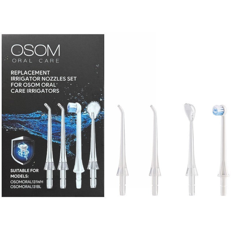 Burnos irigatoriaus antgalių rinkinys OSOM Oral Care Replacement Tips Set OSOMORAL131TIPSET