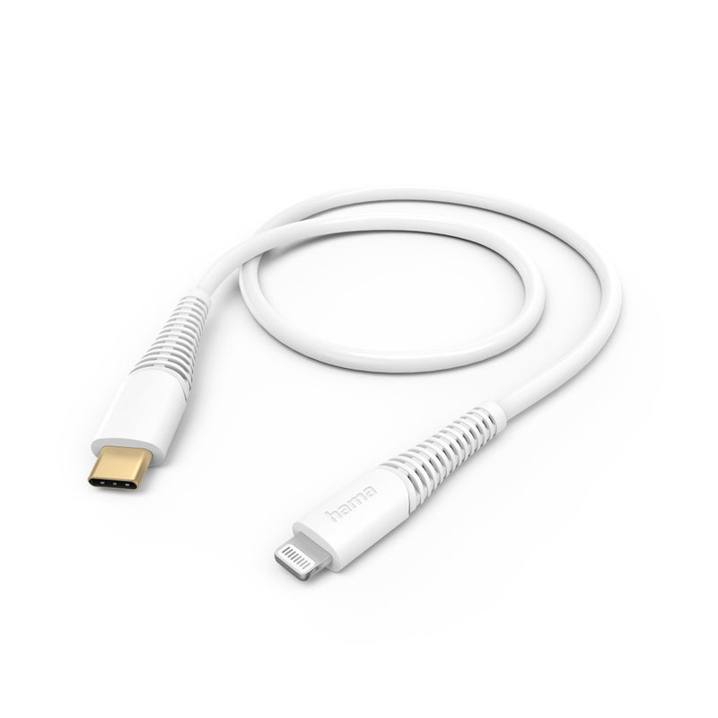 Hama 00201603 Зарядный кабель, USB-C — Lightning 1,5м белый