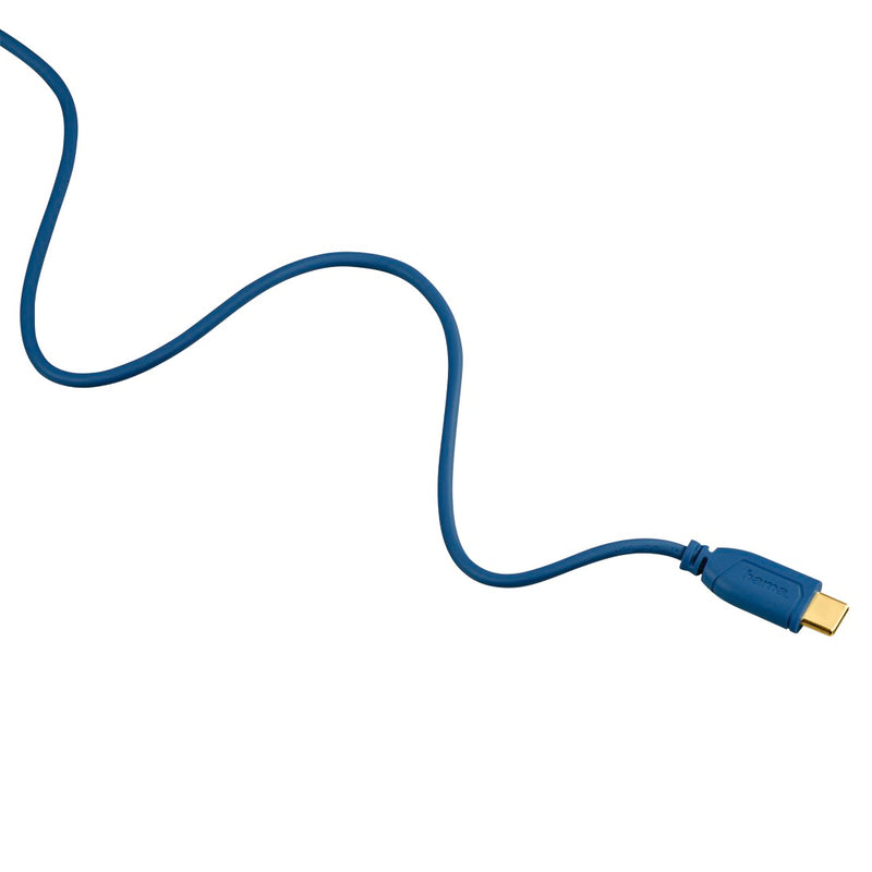 Hama 00135785 Flexi-Slim USB-C Cable 0.75m Blue