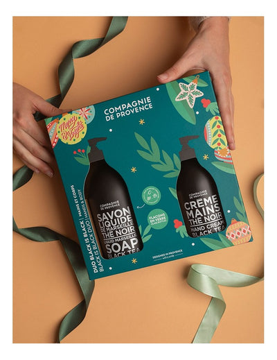 CDP rinkinys „Black Tea“ (skystas muilas 495 ml + rankų kremas 300 ml)