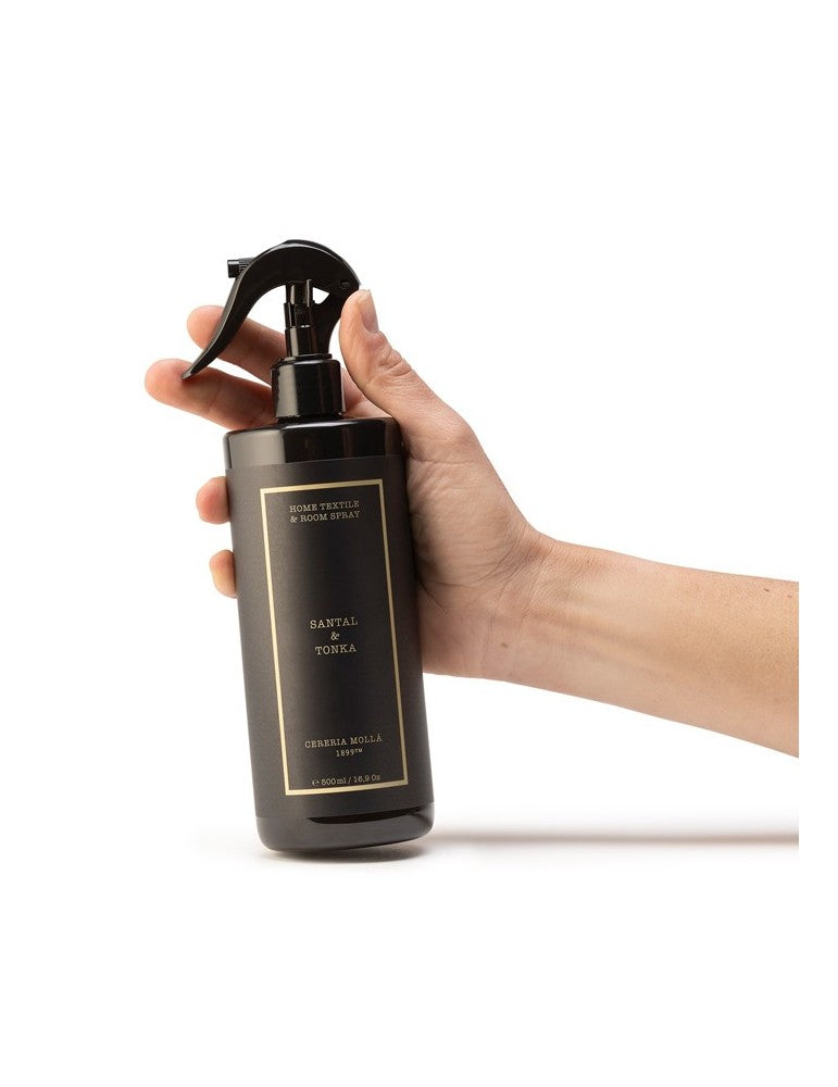 CERERIA MOLLA purškiamas kvapas namams ir tekstilei „Santal & Tonka“ 500 ml.