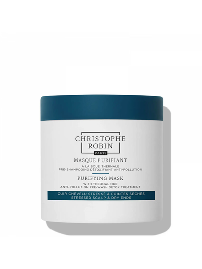 Christophe Robin PURIFYING MASK cleansing hair mask with thermal clay, 250 ml.