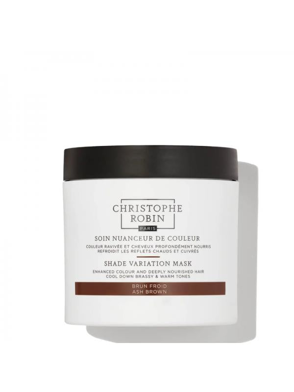 Christophe Robin SHADE VARIATION MASK - ASH BROWN coloring hair mask, 250 ml