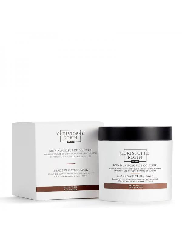 Christophe Robin SHADE VARIATION MASK - ASH BROWN coloring hair mask, 250 ml