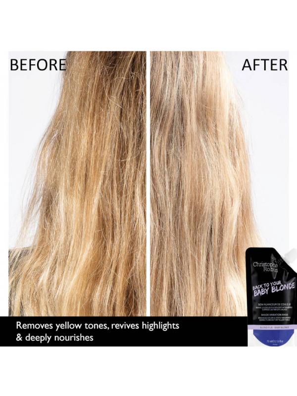 Christophe Robin SHADE VARIATION MASK - BABY BLONDE coloring hair mask, 250 ml