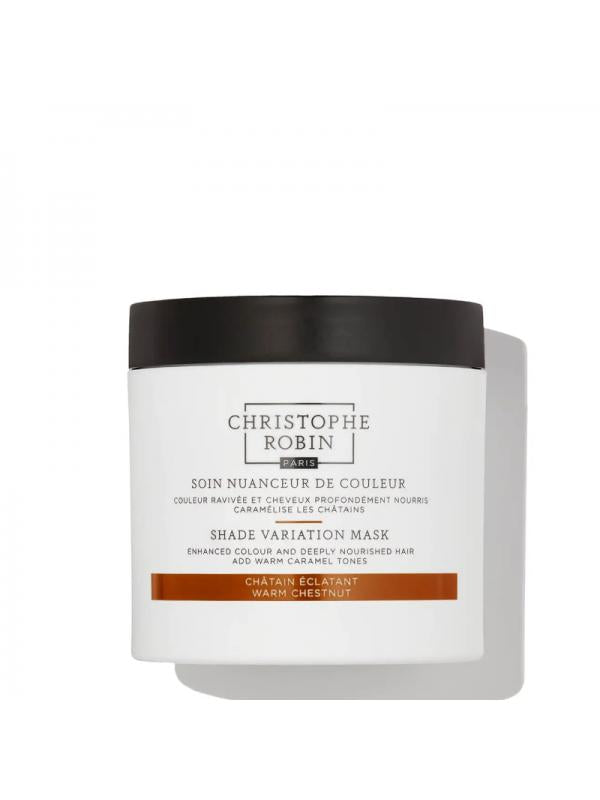 Christophe Robin SHADE VARIATION MASK - WARM CHESTNUT coloring hair mask, 250 ml