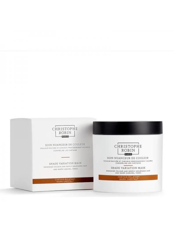 Christophe Robin SHADE VARIATION MASK - WARM CHESTNUT coloring hair mask, 250 ml