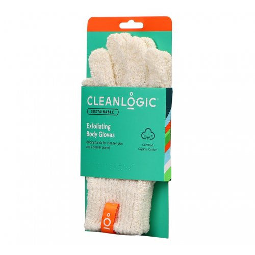 Cleanlogic Sustainable Exfoliating Body Gloves перчатки-губка для тела 