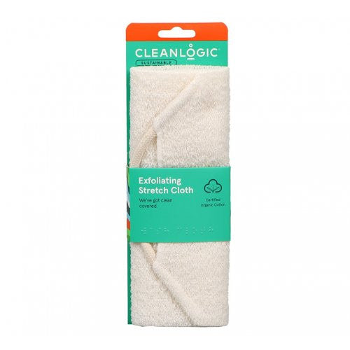 Cleanlogic Sustainable Exfoliating Stretch Cloth stretches body tissue