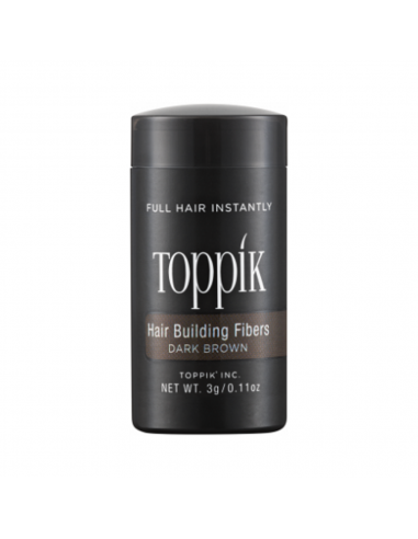 Toppik Hair Building Fiber пудра для эффекта волос, темно-коричневый, 3 г