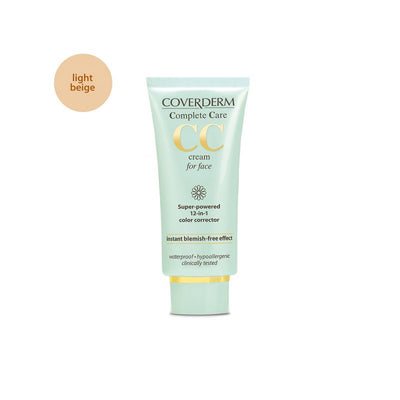 Coverderm CC correcting cream with color for the face SPF 25, 40ml