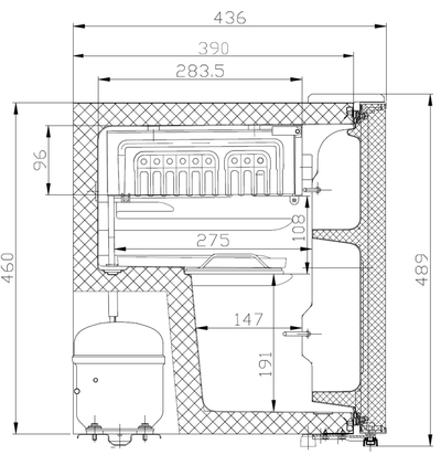 Manta MM515PBK Fridge 46L Black