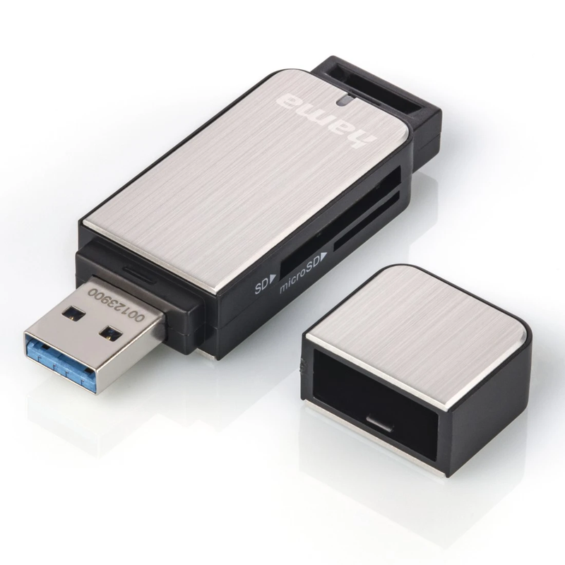 Hama 00123900 USB 3.0 Card Reader Aluminium