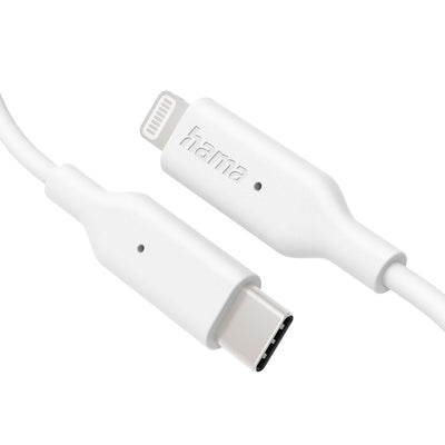 Hama 00201598 Зарядный кабель, USB-C - Lightning 1м белый