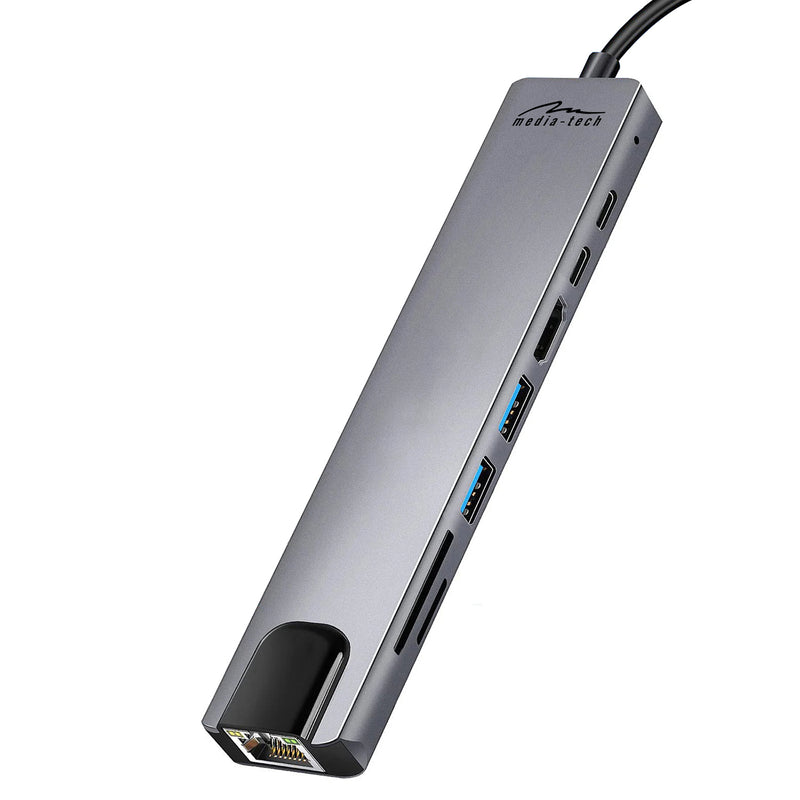 Media-Tech MT5046 8in1 USB-C LAN HUB PRO