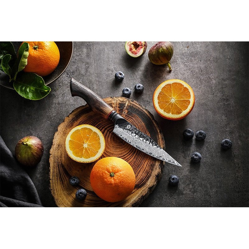 Damasko plieno peilis Kamazak Utility Knife, KZ48KN, 14 cm