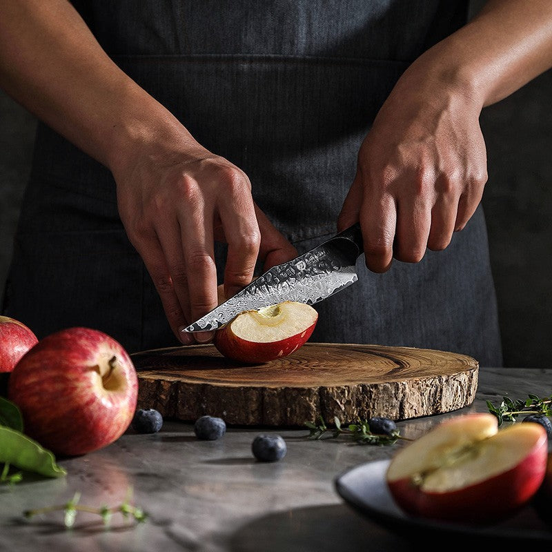 Damasko plieno peilis Kamazak Utility Knife, KZ48KN, 14 cm